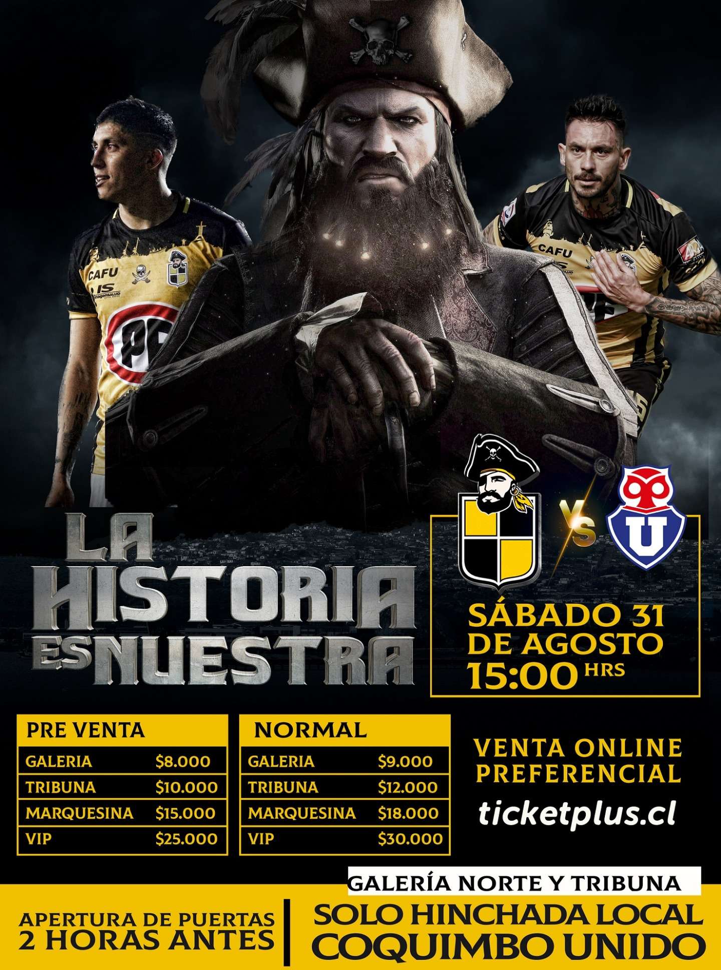 Entradas vs U de Chile