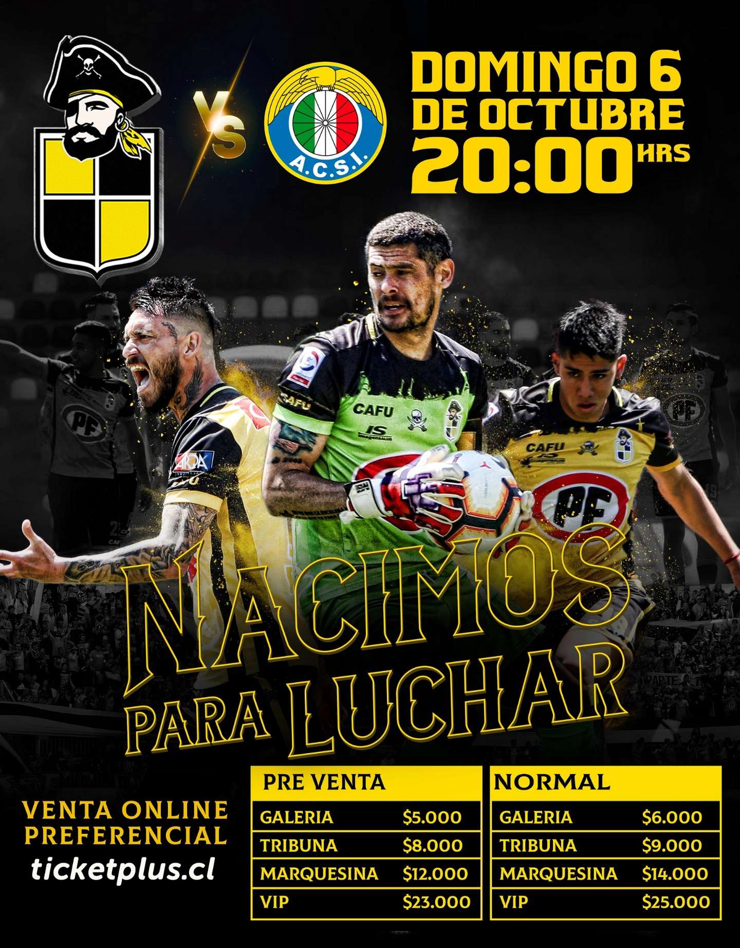Entradas vs Audax Italiano