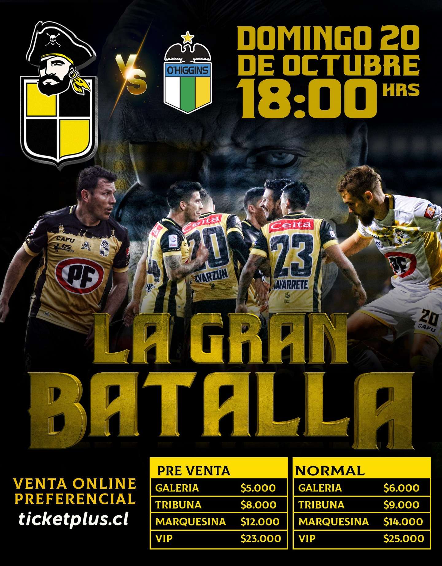 Entradas vs O'Higgins